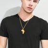 U7 Animals Necklace for Women Stainless Steel Pig/Dog/Elephant Pendant Necklace Lucky Jewelry(Trendy hip hop)
