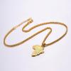 U7 Animals Necklace for Women Stainless Steel Pig/Dog/Elephant Pendant Necklace Lucky Jewelry(Trendy hip hop)