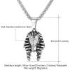 U7 Ankh Necklace for Men Women Stainless Steel Black Color Egyptian Jewelry Ankh Cross Pendant, Africa Necklaces with Chain 22″(Pharaoh-Stainless Steel)