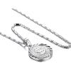 U7 Bitcoin Chain for Men, Stainless Steel 18K Gold Plated Cryptocurrency Pendant BTC/Dollar Sign Coin Medal Necklace(Dollar Sign-Platinum)
