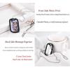 U7 Custom Photo Necklace for Men Women, Stainless Steel Black Gold Color Dog Tag – Personalized Text Engraved Memory Heart/Round Square Shaped Picture Pendant Necklaces Lover Gift Mothers Fathers Day(06.2pcs Dog Tag(stainless))