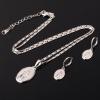 U7 Earrings for Women 18K Gold Plated Virgin Mary Dangle Earrings for Women Christian Jewelry(3Pcs Set-Platinum)