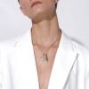U7 Engravable Bar Necklace, Womens Choker Necklace Stainless Steel Custom Engrave Text Horizontal/Vertical Bar Pendant Necklaces for Men Women(4-Sided Bar-Stainless(Text+Birthstone))