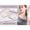 U7 Engravable Bar Necklace, Womens Choker Necklace Stainless Steel Custom Engrave Text Horizontal/Vertical Bar Pendant Necklaces for Men Women(Horizontal Bar-Gold(Text+Birthstone))