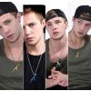 U7 Men Necklace Cool Rifle Shape Pendant & Chain Silver/Black/18K Gold Plated Rock Army Style Fanshion Necklace Jewelry Chain for Men(c.gold-a47)