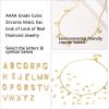 U7 Name Necklace Personalized, Stainless Steel 18K Gold Plated Nameplate Jewelry for Men Women, Multiple Name Necklace, Customized Initial Name Choker Necklace with Curb Chain(02.Custom Initials Gold)