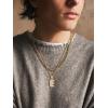U7 Pendant Mens Hip Hop Jewelry Platinum/18K Gold Plated Lab Diamond Letter Necklaces Custom Number Chain Intials Name Necklaces(Letter E)