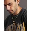 U7 Pendant Mens Hip Hop Jewelry Platinum/18K Gold Plated Lab Diamond Letter Necklaces Custom Number Chain Intials Name Necklaces(Letter G)