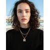 U7 Pendant Mens Hip Hop Jewelry Platinum/18K Gold Plated Lab Diamond Letter Necklaces Custom Number Chain Intials Name Necklaces(Letter H)