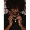 U7 Pendant Mens Hip Hop Jewelry Platinum/18K Gold Plated Lab Diamond Letter Necklaces Custom Number Chain Intials Name Necklaces(Letter U)