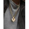 U7 Pendant Mens Hip Hop Jewelry Platinum/18K Gold Plated Lab Diamond Letter Necklaces Custom Number Chain Intials Name Necklaces(Letter V)
