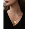 U7 Pendant Mens Hip Hop Jewelry Platinum/18K Gold Plated Lab Diamond Letter Necklaces Custom Number Chain Intials Name Necklaces(Letter X)