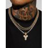 U7 Pendant Mens Hip Hop Jewelry Platinum/18K Gold Plated Lab Diamond Letter Necklaces Custom Number Chain Intials Name Necklaces(Letter Y)