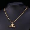 U7 Russian Orthodox Cross Pendant/Praying Hands/Ichthys Sign for Men Women Stainless Steel 18K Gold Plated Jesus Pendant Christian Religious Necklaces, Length 22″ Silver Black Gold(gold)