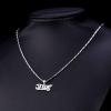 U7 Russian Orthodox Cross Pendant/Praying Hands/Ichthys Sign for Men Women Stainless Steel 18K Gold Plated Jesus Pendant Christian Religious Necklaces, Length 22″ Silver Black Gold(08 Jesus/Platinum)