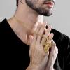 U7 Russian Orthodox Cross Pendant/Praying Hands/Ichthys Sign for Men Women Stainless Steel 18K Gold Plated Jesus Pendant Christian Religious Necklaces, Length 22″ Silver Black Gold(02 Orthodox Cross/Gold)