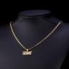 U7 Russian Orthodox Cross Pendant/Praying Hands/Ichthys Sign for Men Women Stainless Steel 18K Gold Plated Jesus Pendant Christian Religious Necklaces, Length 22″ Silver Black Gold(08 Jesus/Gold)
