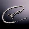 U7 Viking Celtic Kont Necklace Stainless Steel Irish Knot Pendant Necklace for Men Women(Stainless Steel)
