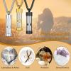 Urn Necklace for Ashes,Customized Stainless Steel or 18K Gold Plated Cremation Jewelry Memorial Keepsake Urn Lockets Pendant for Men Women -Waterproof & Gift Packed(Hourglass-gold(Text+Birthstone))