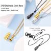 Urn Necklace for Ashes,Customized Stainless Steel or 18K Gold Plated Cremation Jewelry Memorial Keepsake Urn Lockets Pendant for Men Women -Waterproof & Gift Packed(Teardrop-black(custom Text))