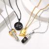 Urn Necklace for Ashes,Customized Stainless Steel or 18K Gold Plated Cremation Jewelry Memorial Keepsake Urn Lockets Pendant for Men Women -Waterproof & Gift Packed(Tree of life-Gold(Custom Text))