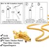 Urn Necklace for Ashes,Customized Stainless Steel or 18K Gold Plated Cremation Jewelry Memorial Keepsake Urn Lockets Pendant for Men Women -Waterproof & Gift Packed(Crucifix-gold(custom Text))