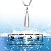 Urn Necklace for Ashes,Customized Stainless Steel or 18K Gold Plated Cremation Jewelry Memorial Keepsake Urn Lockets Pendant for Men Women -Waterproof & Gift Packed(Teardrop-Stainless(Custom Text))