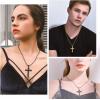Urn Necklace for Ashes,Customized Stainless Steel or 18K Gold Plated Cremation Jewelry Memorial Keepsake Urn Lockets Pendant for Men Women -Waterproof & Gift Packed(Crucifix-gold(custom Text))