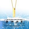 Urn Necklace for Ashes,Customized Stainless Steel or 18K Gold Plated Cremation Jewelry Memorial Keepsake Urn Lockets Pendant for Men Women -Waterproof & Gift Packed(4-Sided Bar-Gold(Text+Birthstone))