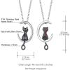Urn Necklace for Ashes,Customized Stainless Steel or 18K Gold Plated Cremation Jewelry Memorial Keepsake Urn Lockets Pendant for Men Women -Waterproof & Gift Packed(Moon Cat-black(custom Text))