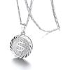 U7 Bitcoin Chain for Men, Stainless Steel 18K Gold Plated Cryptocurrency Pendant BTC/Dollar Sign Coin Medal Necklace(Dollar Sign-Platinum)