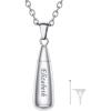 Teardrop-Stainless(Custom Text)