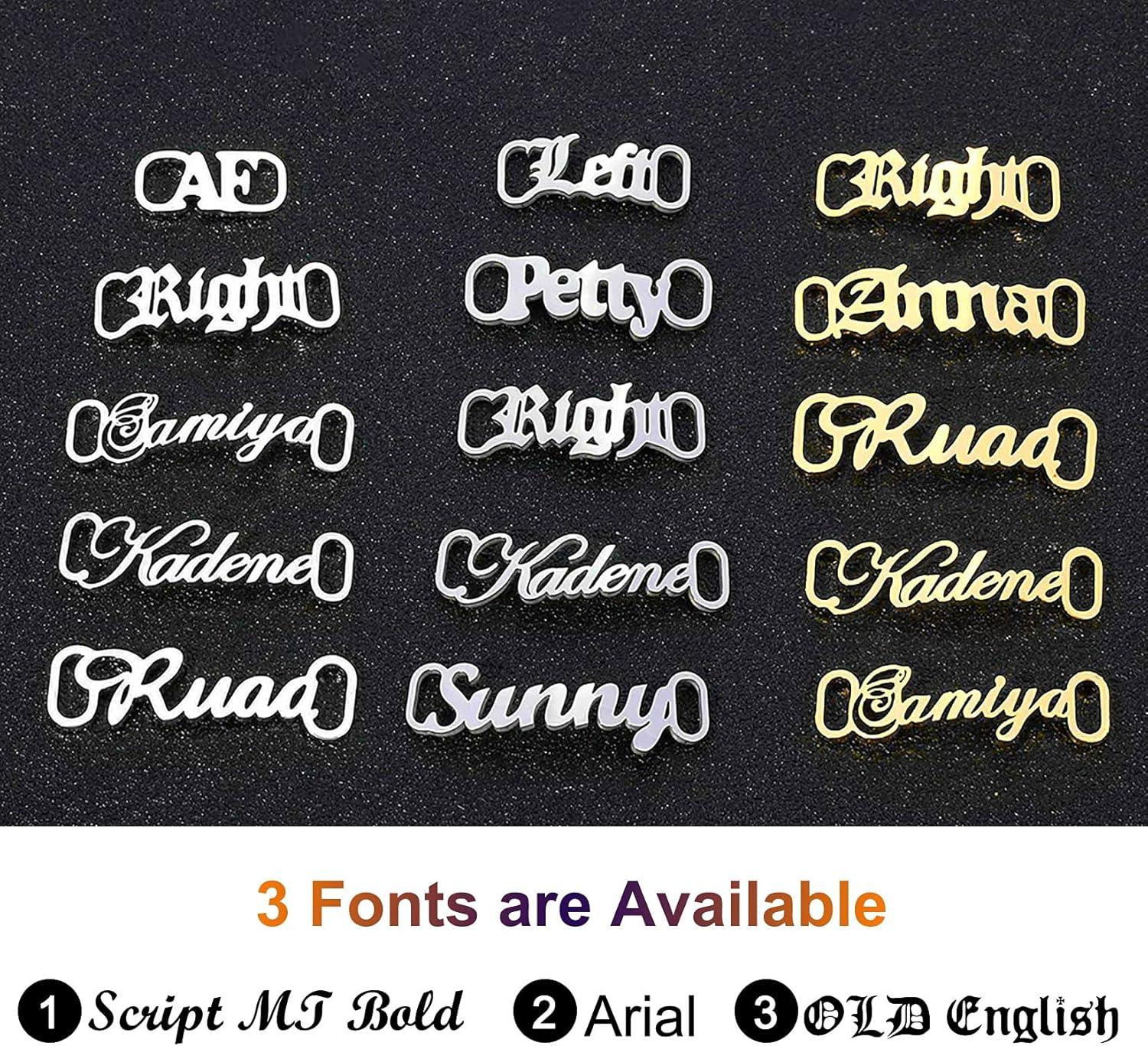 imageU7 2Pcs Sneaker Shoe Lace ID Tag Stainless Steel18K Gold Plated Trainer Tag Shoe Buckles Shoelace Decoration Charms01 Premium Silver