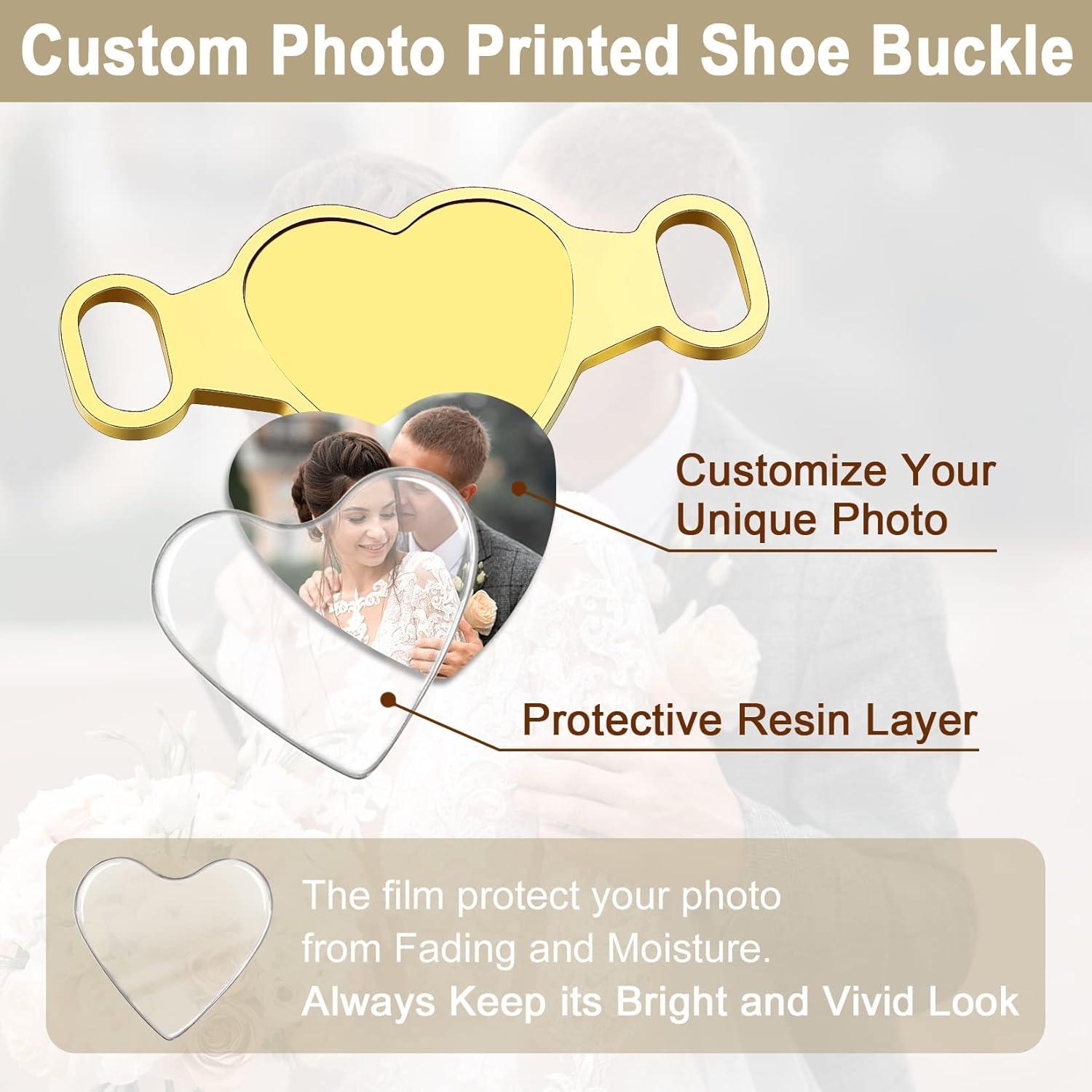 imageU7 2Pcs Sneaker Shoe Lace ID Tag Stainless Steel18K Gold Plated Trainer Tag Shoe Buckles Shoelace Decoration CharmsHeart photogold