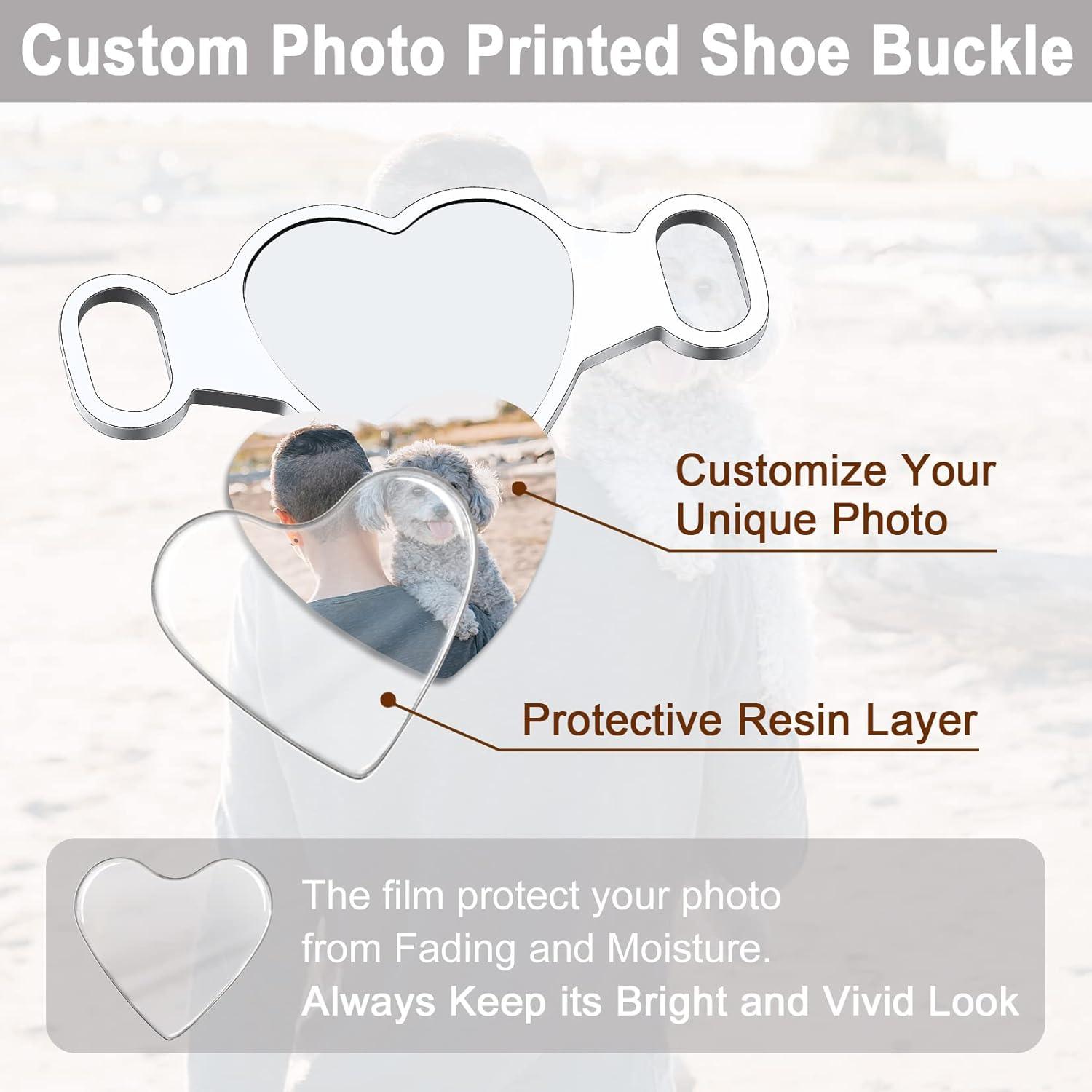 imageU7 2Pcs Sneaker Shoe Lace ID Tag Stainless Steel18K Gold Plated Trainer Tag Shoe Buckles Shoelace Decoration CharmsHeart photostainless steel
