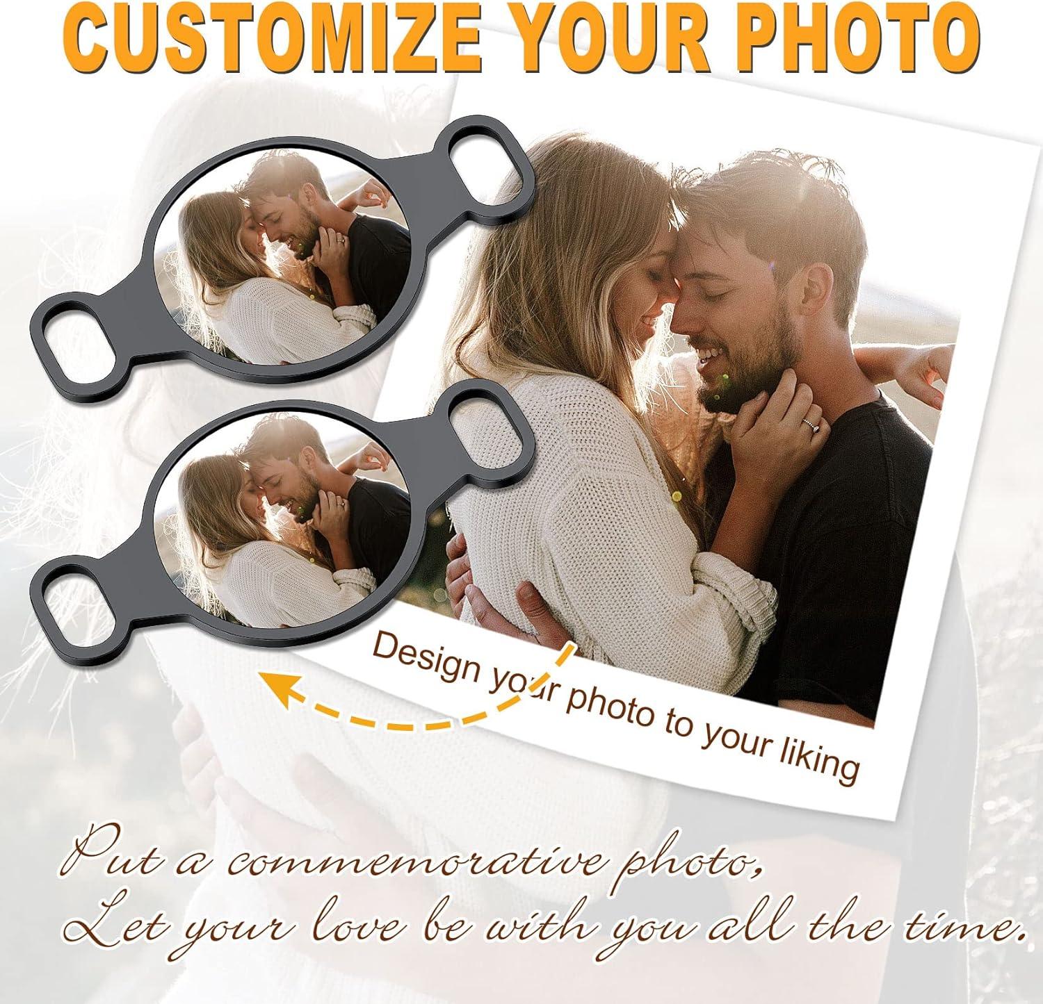 imageU7 2Pcs Sneaker Shoe Lace ID Tag Stainless Steel18K Gold Plated Trainer Tag Shoe Buckles Shoelace Decoration CharmsRound photoblack