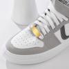 U7 2Pcs Sneaker Shoe Lace ID Tag Stainless Steel/18K Gold Plated Trainer Tag Shoe Buckles Shoelace Decoration Charms(02: Gold-Text Engrave ID Tag)