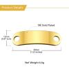 U7 2Pcs Sneaker Shoe Lace ID Tag Stainless Steel/18K Gold Plated Trainer Tag Shoe Buckles Shoelace Decoration Charms(03: Gold-Text Engrave ID Tag)