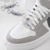 U7 2Pcs Sneaker Shoe Lace ID Tag Stainless Steel/18K Gold Plated Trainer Tag Shoe Buckles Shoelace Decoration Charms(04: Angel’s Wing Tag-Silver)