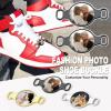 U7 2Pcs Sneaker Shoe Lace ID Tag Stainless Steel/18K Gold Plated Trainer Tag Shoe Buckles Shoelace Decoration Charms(Round photo-black)
