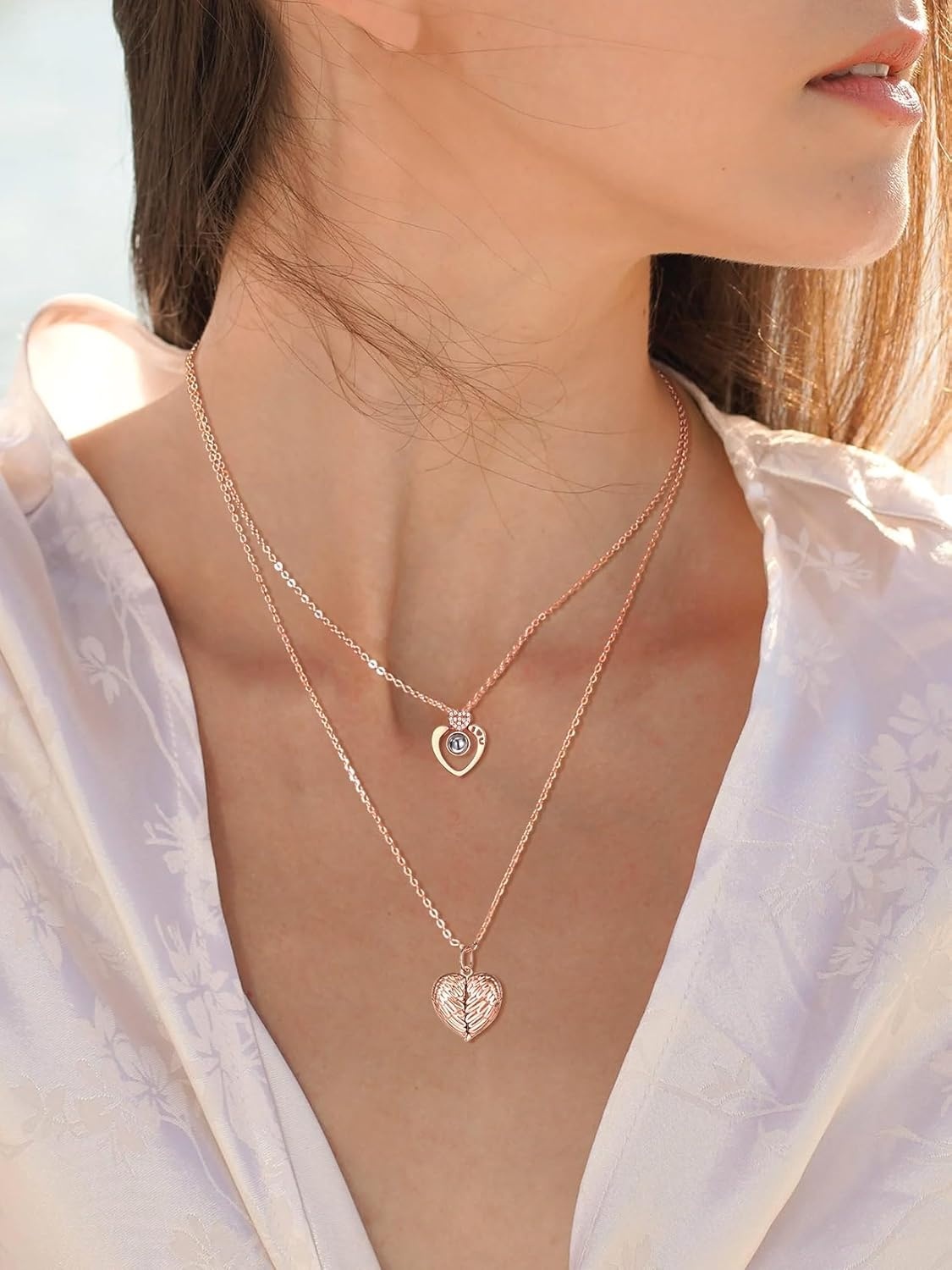 imageSILVERCUTE 925 Sterling Silver Necklace for Women1mm13mm15mm16mm Thin Silver Cable ChainBox ChainRope Chain Necklace with Extension Chain18202224262830 InchcRose Gold