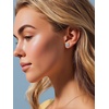 SILVERCUTE 925 Sterling Silver 2ct Birthstone Stud Earrings,Hypoallergenic Round/Heart/Square Birthstone Earrings for Women Birthday Christmas Jewelry(03.March(Aquamarine)-Square)