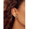 SILVERCUTE 925 Sterling Silver 2ct Birthstone Stud Earrings,Hypoallergenic Round/Heart/Square Birthstone Earrings for Women Birthday Christmas Jewelry(05.May(Emerald)-Heart)