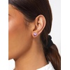 SILVERCUTE 925 Sterling Silver 2ct Birthstone Stud Earrings,Hypoallergenic Round/Heart/Square Birthstone Earrings for Women Birthday Christmas Jewelry(06.June(Alexandrite)-Heart)