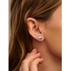 SILVERCUTE 925 Sterling Silver 2ct Birthstone Stud Earrings,Hypoallergenic Round/Heart/Square Birthstone Earrings for Women Birthday Christmas Jewelry(06.June(Alexandrite)-Heart)