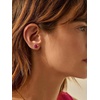 SILVERCUTE 925 Sterling Silver 2ct Birthstone Stud Earrings,Hypoallergenic Round/Heart/Square Birthstone Earrings for Women Birthday Christmas Jewelry(07.July(Ruby)-Round)