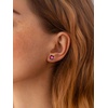 SILVERCUTE 925 Sterling Silver 2ct Birthstone Stud Earrings,Hypoallergenic Round/Heart/Square Birthstone Earrings for Women Birthday Christmas Jewelry(07.July(Ruby)-Heart)