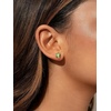 SILVERCUTE 925 Sterling Silver 2ct Birthstone Stud Earrings,Hypoallergenic Round/Heart/Square Birthstone Earrings for Women Birthday Christmas Jewelry(08.August(Peridot)-Heart)