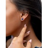 SILVERCUTE 925 Sterling Silver 2ct Birthstone Stud Earrings,Hypoallergenic Round/Heart/Square Birthstone Earrings for Women Birthday Christmas Jewelry(09.September(Sapphire)-Round)