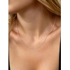 SILVERCUTE 925 Sterling Silver Necklace for Women,1mm/1.3mm/1.5mm/1.6mm Thin Silver Cable Chain/Box Chain/Rope Chain Necklace with Extension Chain,18/20/22/24/26/28/30 Inch(a.Silver)